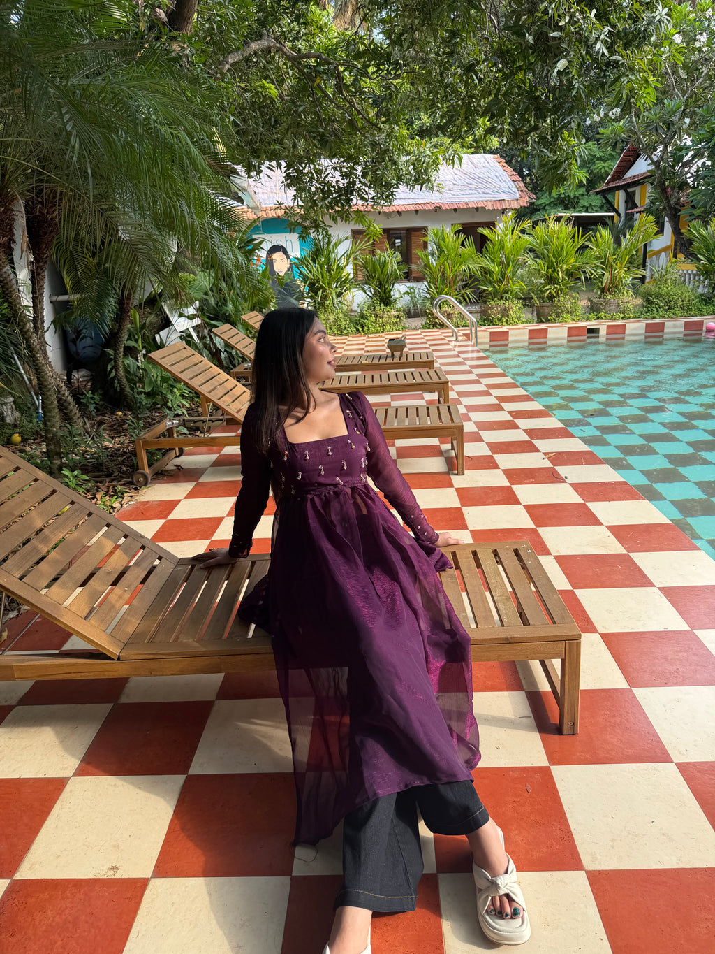 Deep Wine Multiwear Kurti