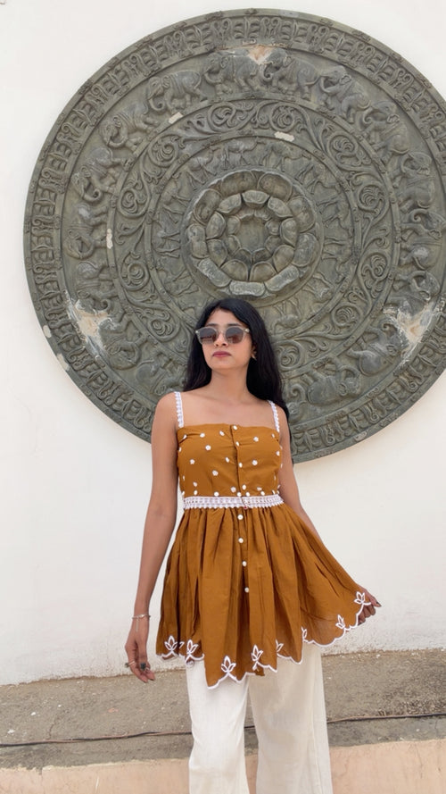 Dark Mustard 4 In 1 Multiwear Top