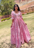 Pink Polka Dot Detachable Dress With Sleeves