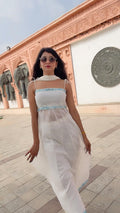 Off White 2 In 1 Kurti