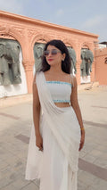 Off White 2 In 1 Kurti Set