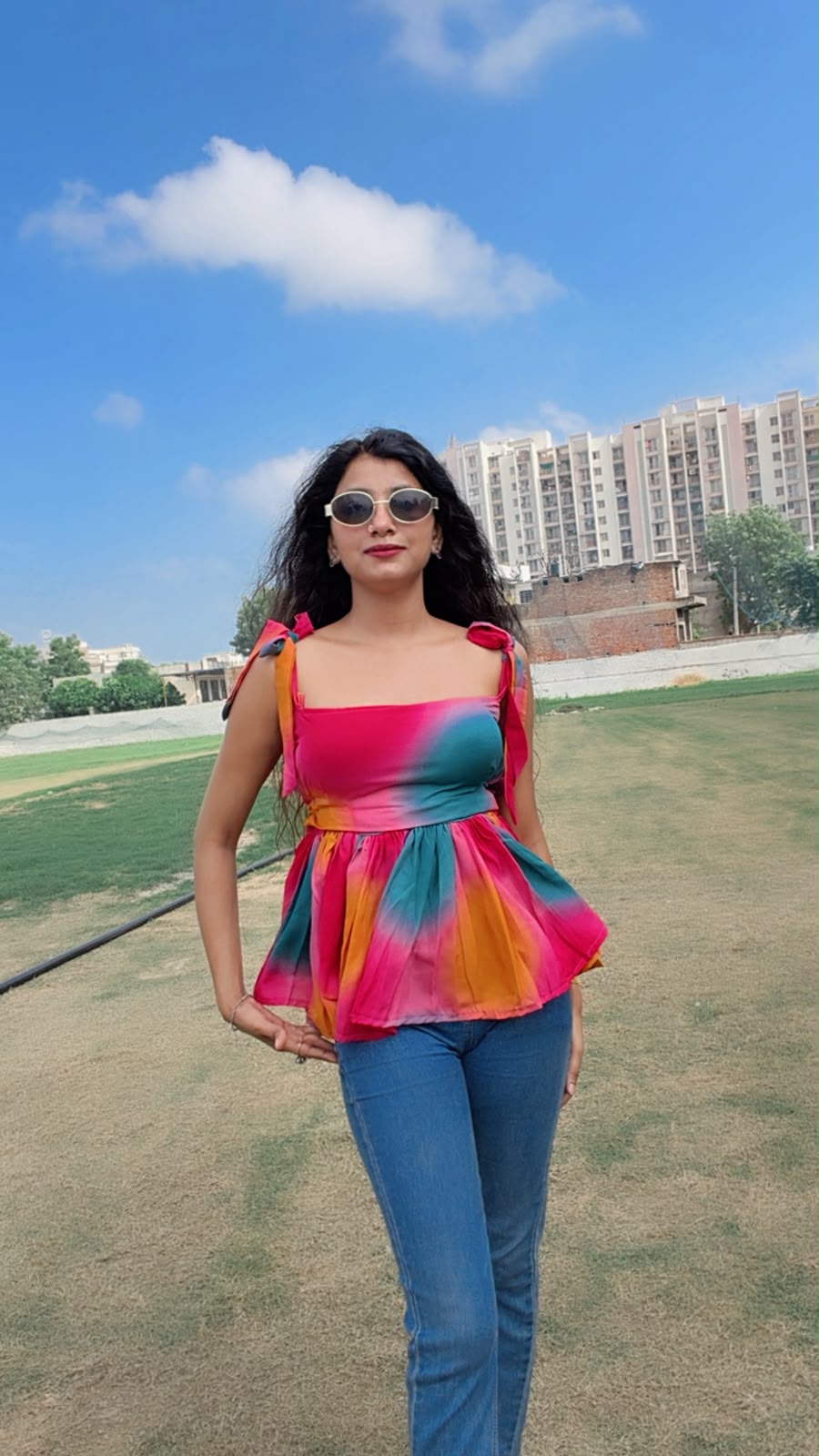 Tie And Dye 2 In 1 Top