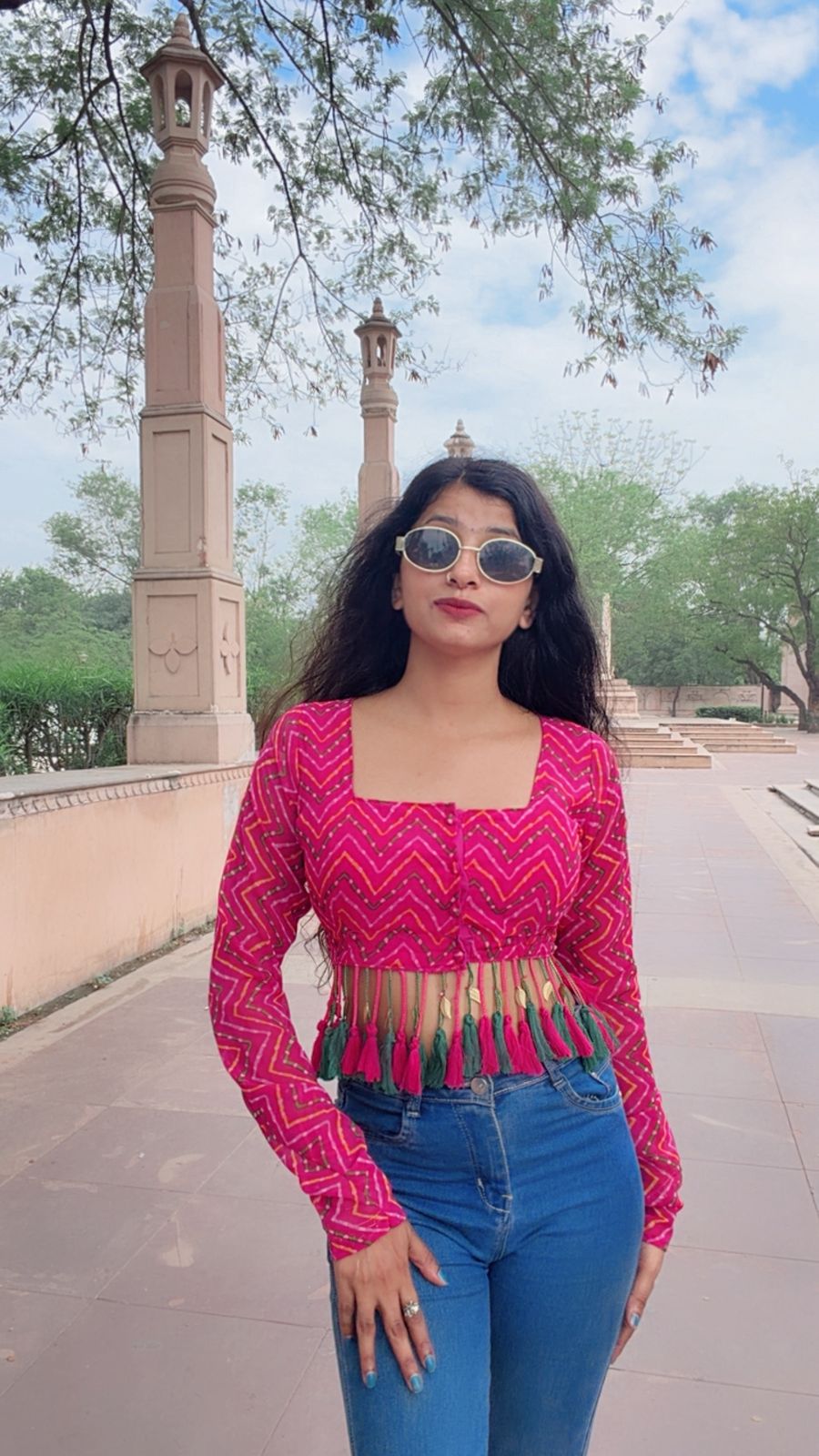 The 4 In 1 Pink Saree Cum Kurti