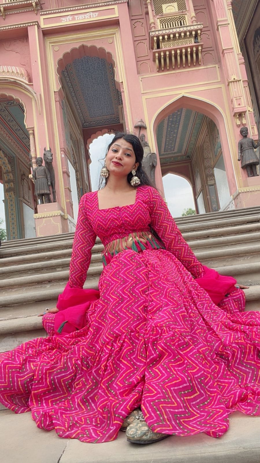 The 4 In 1 Pink Saree Cum Kurti