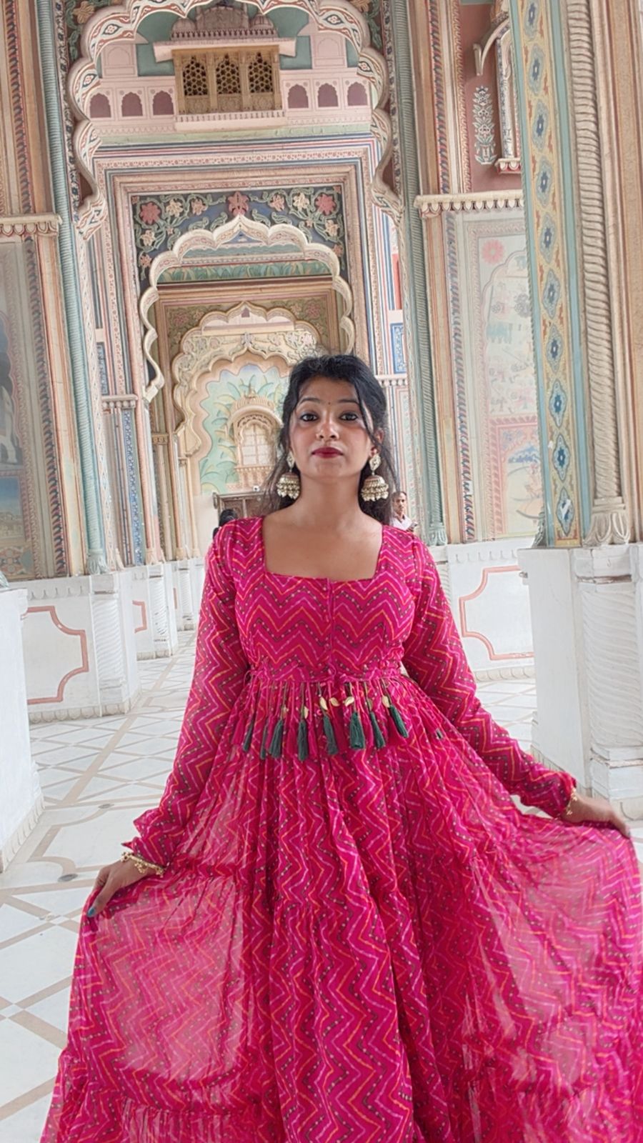 The 4 In 1 Pink Saree Cum Kurti