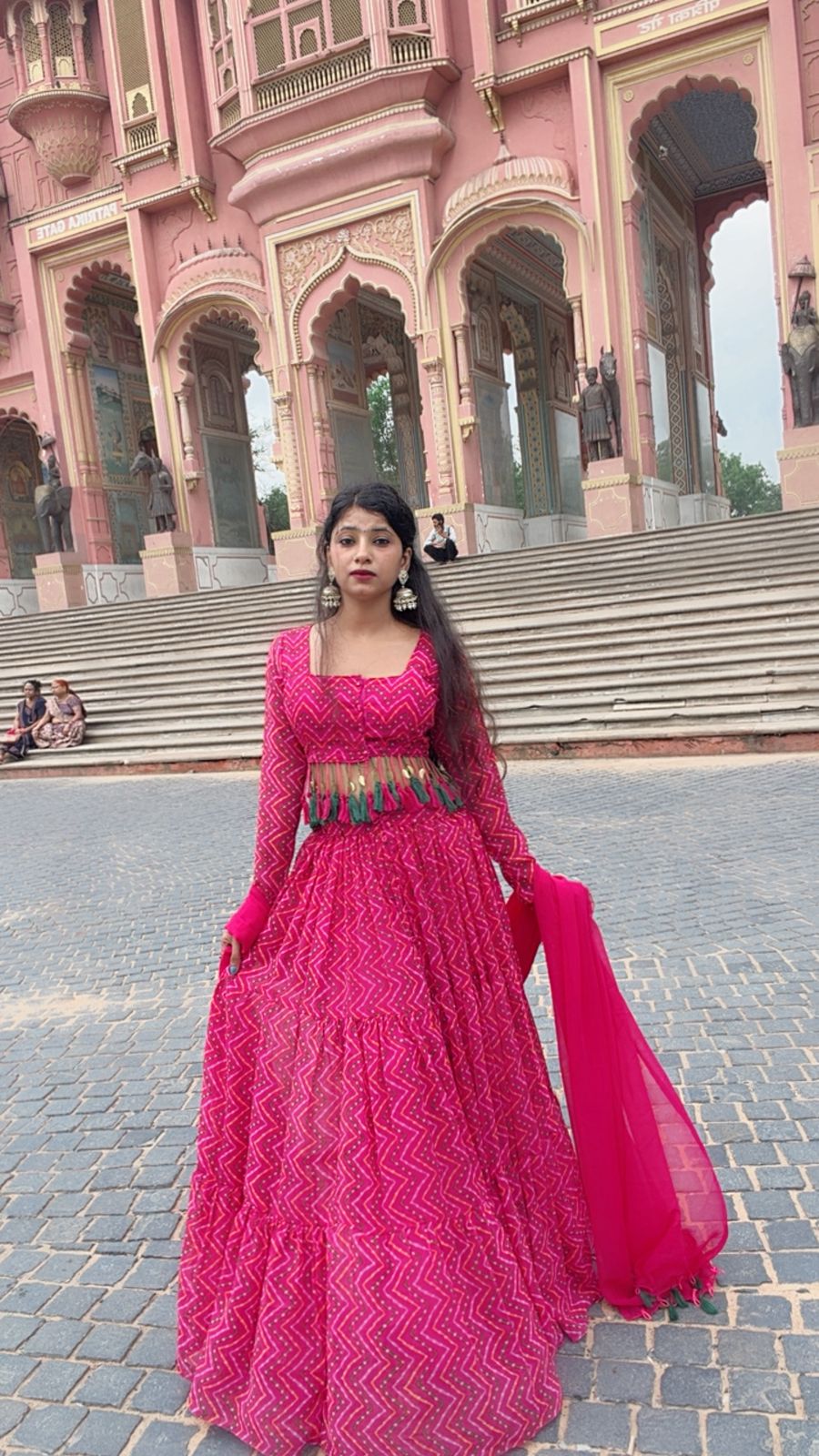 The 4 In 1 Pink Saree Cum Kurti