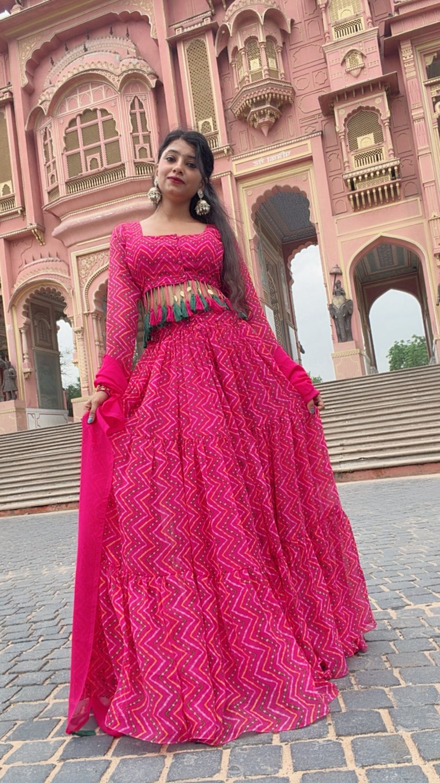 The 4 In 1 Pink Saree Cum Kurti